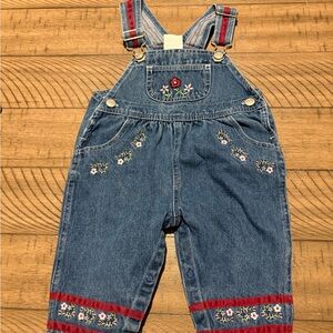 Embroidered Denim Overalls for Kids